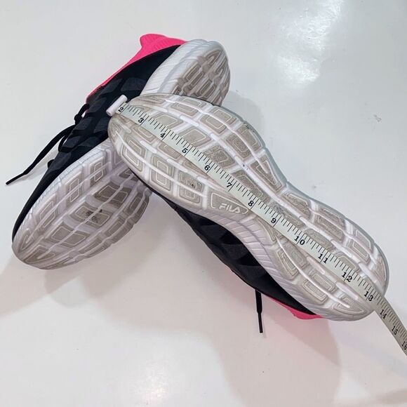 Fila Memory Foam Running Black and Pink Athletic Shoes with Breathable Mesh Sz11 - Picture 9 of 11